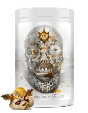 Panda Skull Pre-Workout 40srv in Lemon Blueberry Pineapple Candy Flavor. Insane in the Membrane.