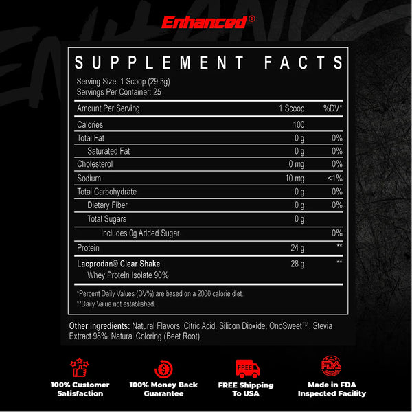 Enhanced IO Clear Whey 25srv