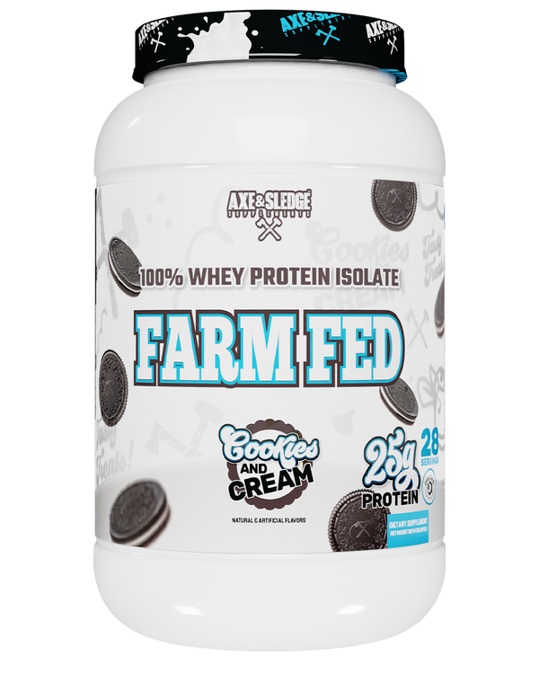 Axe & Sledge Farm Fed Protein. 100% Whey Protein Isolate