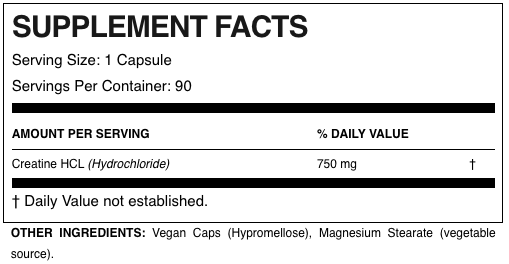 Allmax Creatine HCL 90Caps