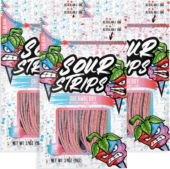 Sour Strips 3.7oz Bag