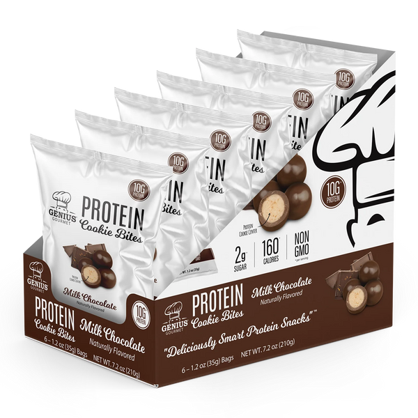 Genius Gourmet Protein Cookie Bites 6pk