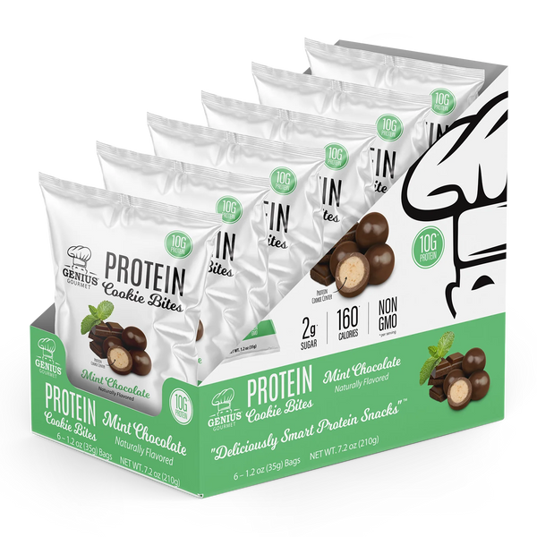 Genius Gourmet Protein Cookie Bites 6pk