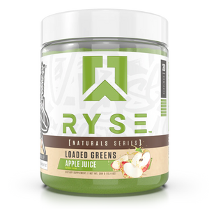 Ryse Loaded Greens 30srv, Natural Series, Apple Juice flavor, Natural flavor