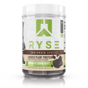 Ryse Loaded Plant Protein 20srv, Natural Series, pure plant based protein powder, Chocolate Cookie Blast Flavor, Natural Flavor, Protein drink mix