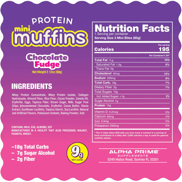 Prime Bites Mini Muffins 12ct