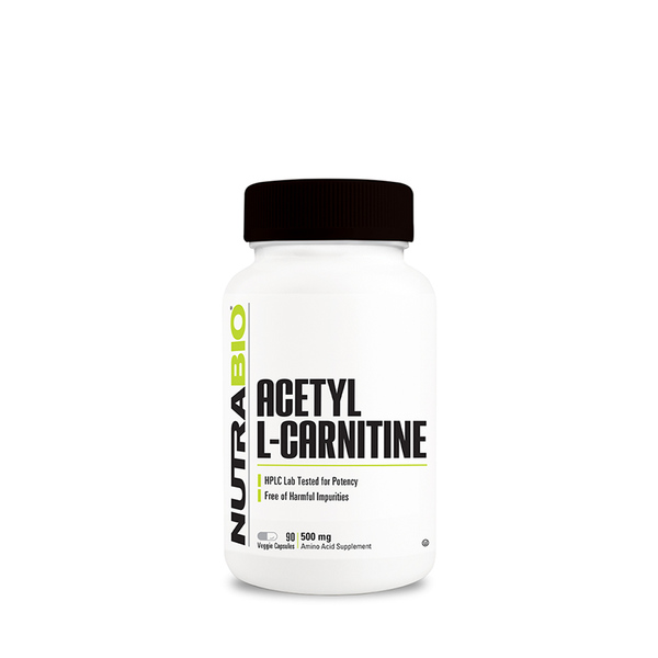 NutraBio Acetyl L-Carnitine 500mg 90Caps