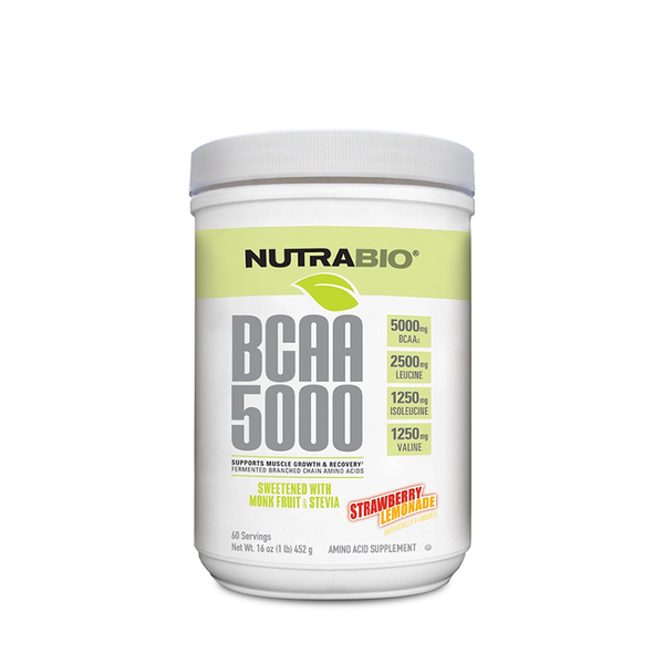 NutraBio BCAA Natural Powder 60srv