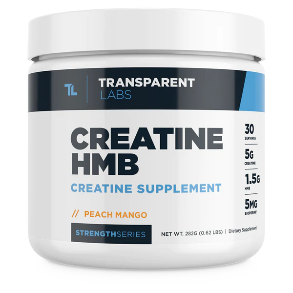 Peach Mango Creatine HMB Creatine Supplement 30srv from Transparent Labs Strength Series