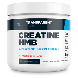 Tropical Punch Creatine HMB Creatine Supplement 30srv from Transparent Labs Strength Series