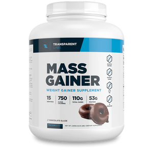 Transparent Labs Mass Gainer in Chocolate Glaze Flavor 15srv, Weight Gainer Supplement, 53g of Protein, 750  clean calories