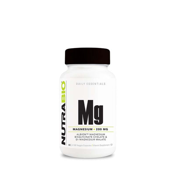 NutraBio Mg Magnesium 120Caps
