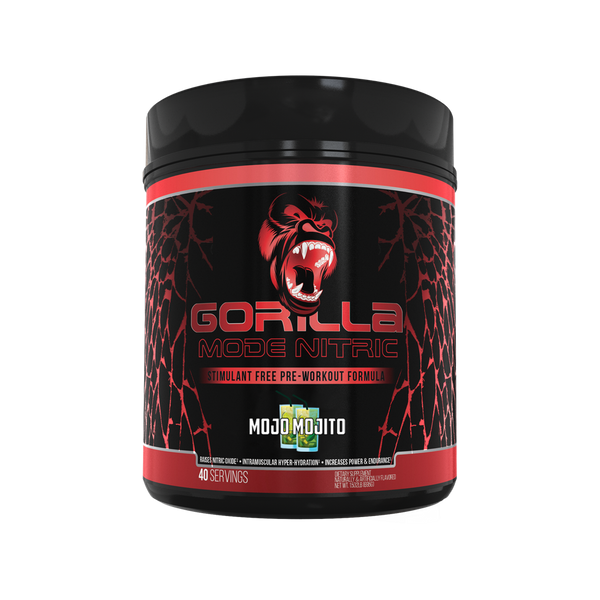 Mojo Mojito Gorilla Mode Nitric stimulant free pre-workout formula 40srv