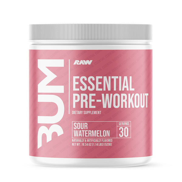 Raw CBUM Essential Pre 30srv in Sour Watermelon flavor