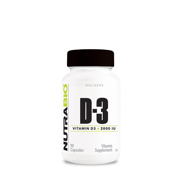 NutraBio Vitamin D3 2000 IU 90Caps