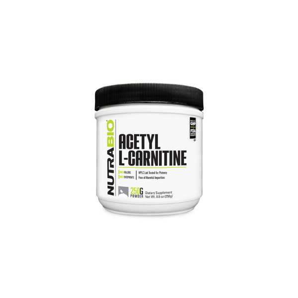 NutraBio Acetyl L-Carnitine 250g