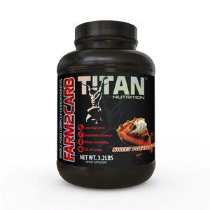 Titan Nutrition Farm2Carb 3.2lb. Whole Foot complex carbohydrates. Sweet Potato Pie flavor