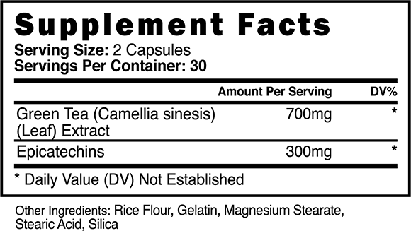 Supplement Facts Blackstone Labs Epi Cat 60Caps