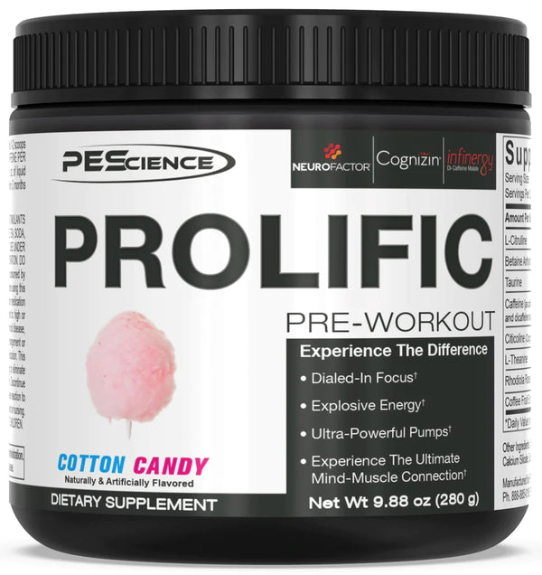 PEScience Prolific 40/20 Servings - Nutrition Faktory 