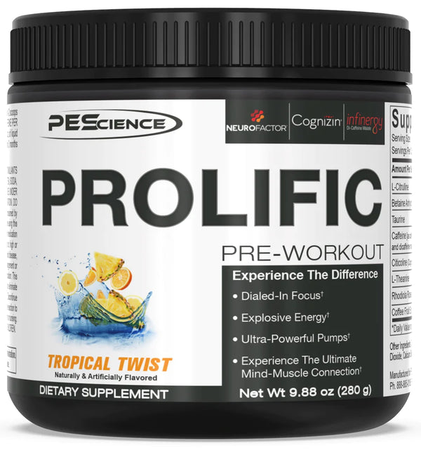 PEScience Prolific 40/20 Servings - Nutrition Faktory 